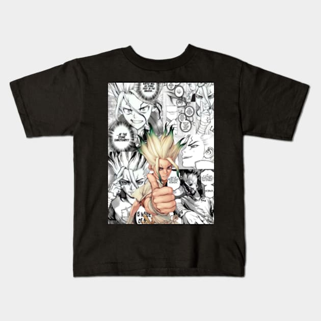 Senku Ishigami Kids T-Shirt by Jinwoo